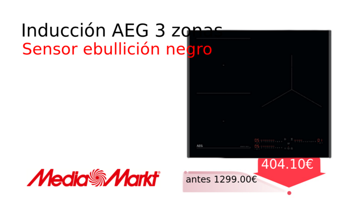 Inducción AEG 3 zonas