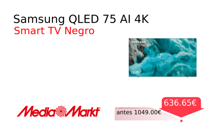 Samsung QLED 75 AI 4K