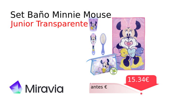 Set Baño Minnie Mouse