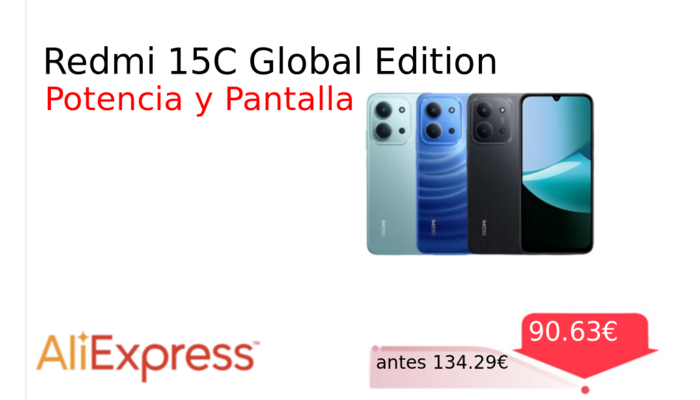 Redmi 15C Global Edition