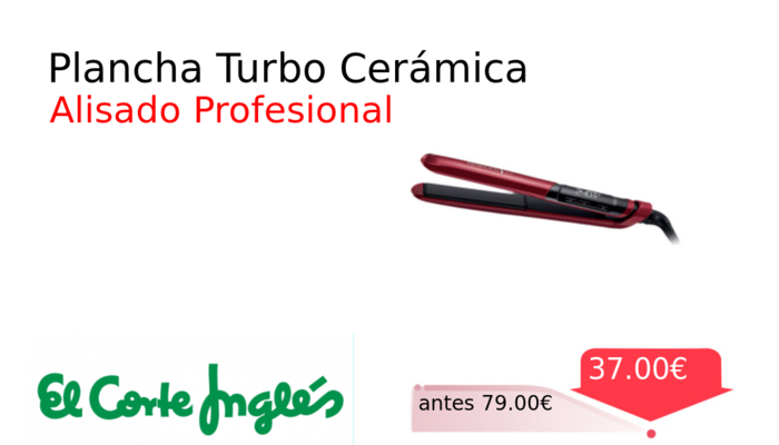 Plancha Turbo Cerámica