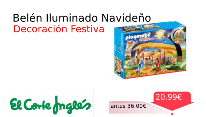 Belén Iluminado Navideño