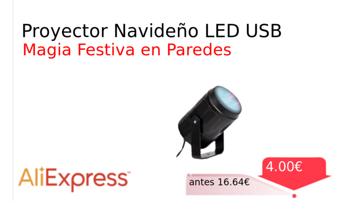 Proyector Navideño LED USB