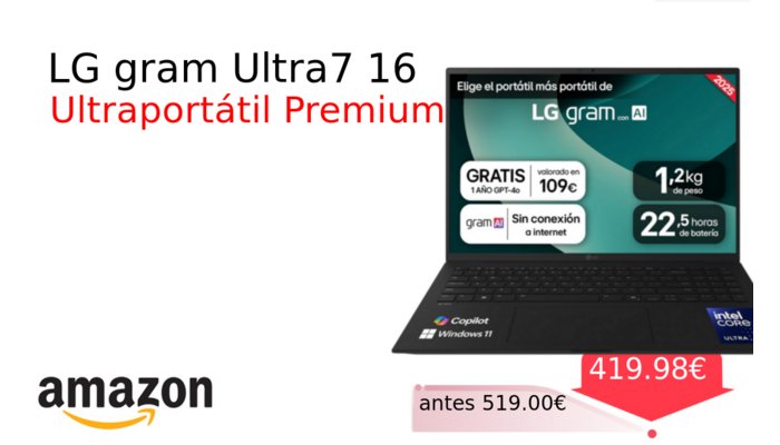 LG gram Ultra7 16