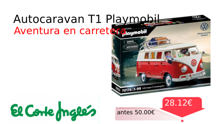 Autocaravan T1 Playmobil