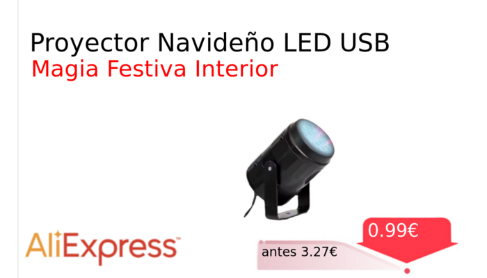Proyector Navideño LED USB