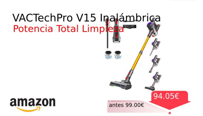 VACTechPro V15 Inalámbrica