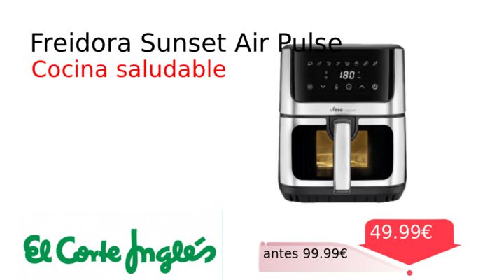 Freidora Sunset Air Pulse