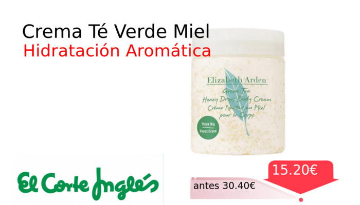 Crema Té Verde Miel