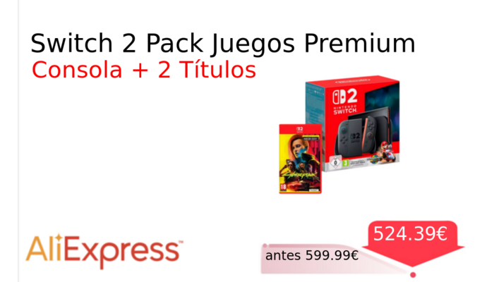Switch 2 Pack Juegos Premium