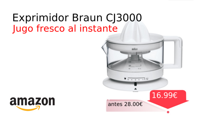 Exprimidor Braun CJ3000