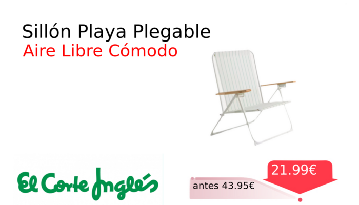 Sillón Playa Plegable