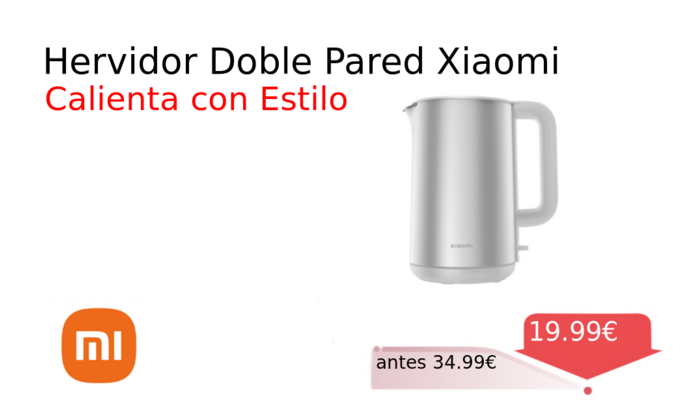Hervidor Doble Pared Xiaomi