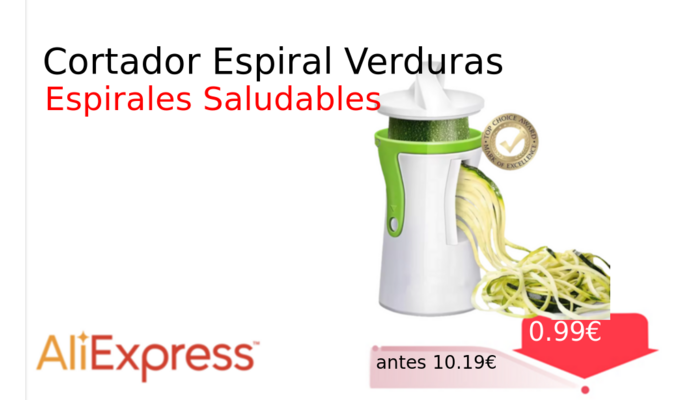 Cortador Espiral Verduras