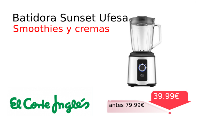 Batidora Sunset Ufesa