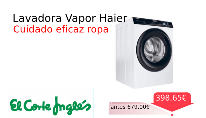 Lavadora Vapor Haier