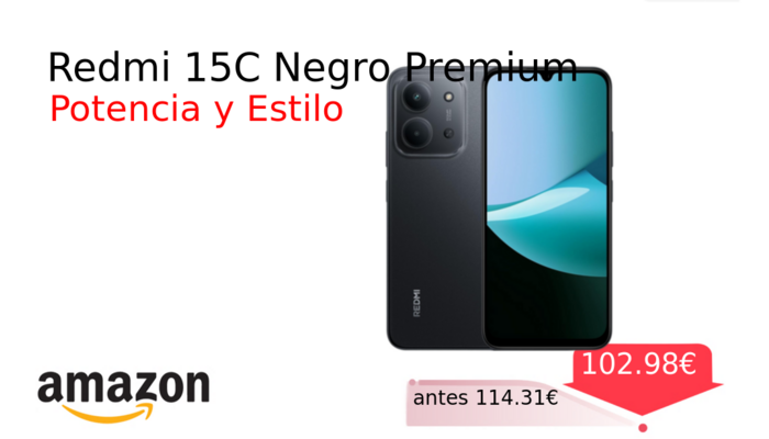 Redmi 15C Negro Premium