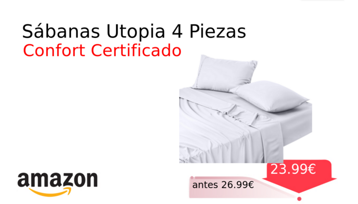 Sábanas Utopia 4 Piezas