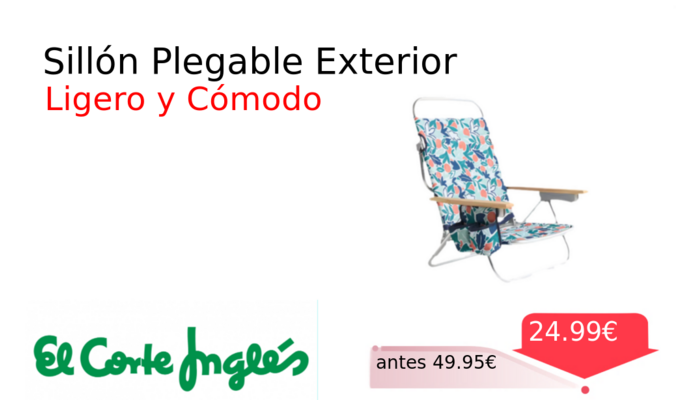 Sillón Plegable Exterior