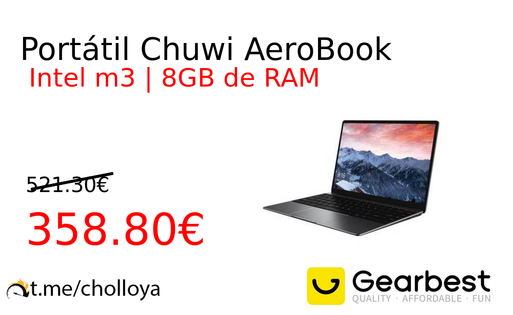 Portátil Chuwi AeroBook