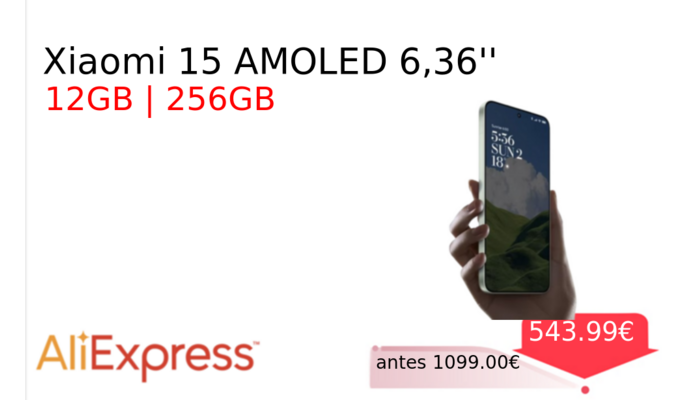 Xiaomi 15 AMOLED 6,36''