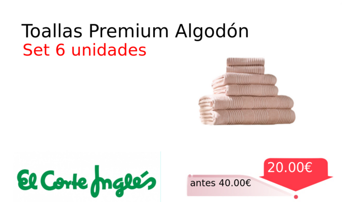 Toallas Premium Algodón
