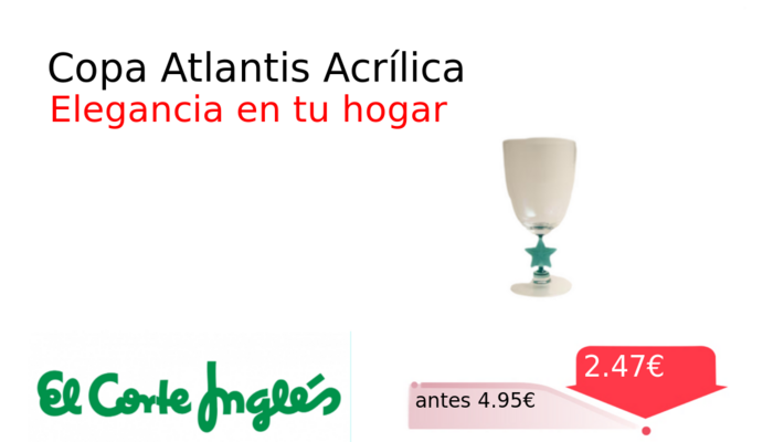 Copa Atlantis Acrílica