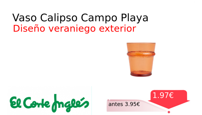 Vaso Calipso Campo Playa