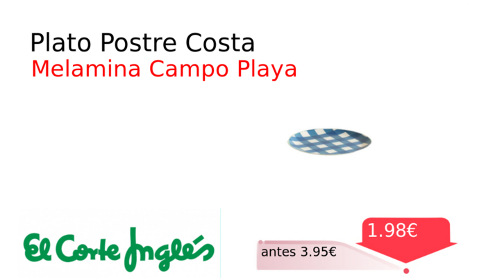 Plato Postre Costa