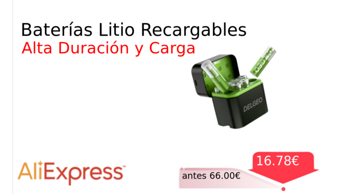 Baterías Litio Recargables