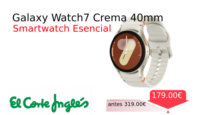 Galaxy Watch7 Crema 40mm