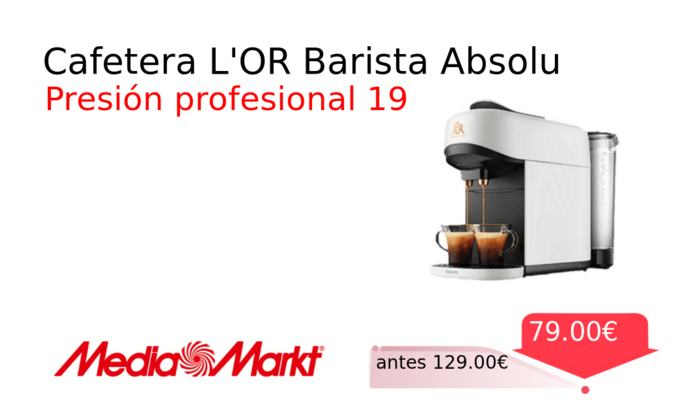 Cafetera L'OR Barista Absolu