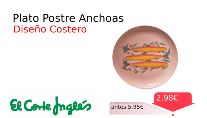 Plato Postre Anchoas
