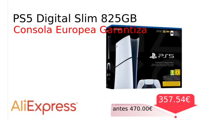 PS5 Digital Slim 825GB