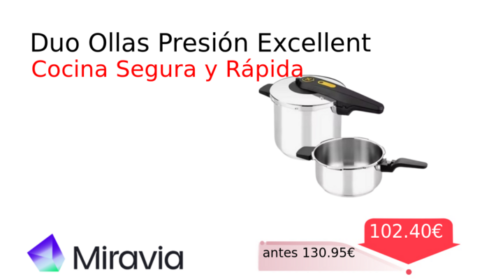 Duo Ollas Presión Excellent