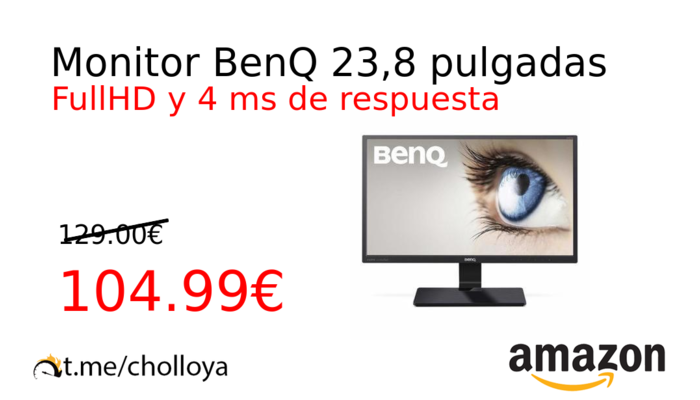 Monitor BenQ 23,8 pulgadas