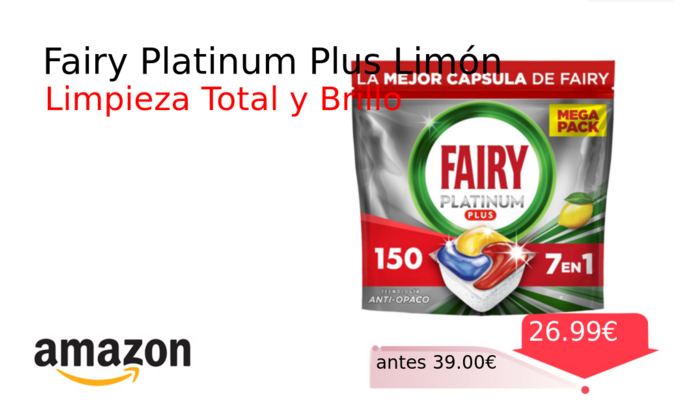 Fairy Platinum Plus Limón