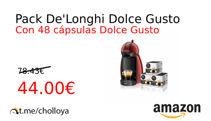 Pack De'Longhi Dolce Gusto