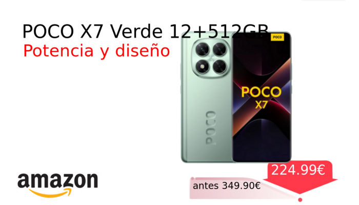 POCO X7 Verde 12+512GB