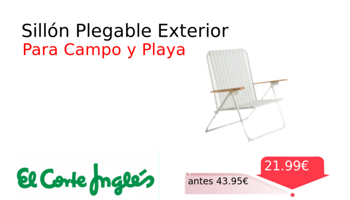 Sillón Plegable Exterior