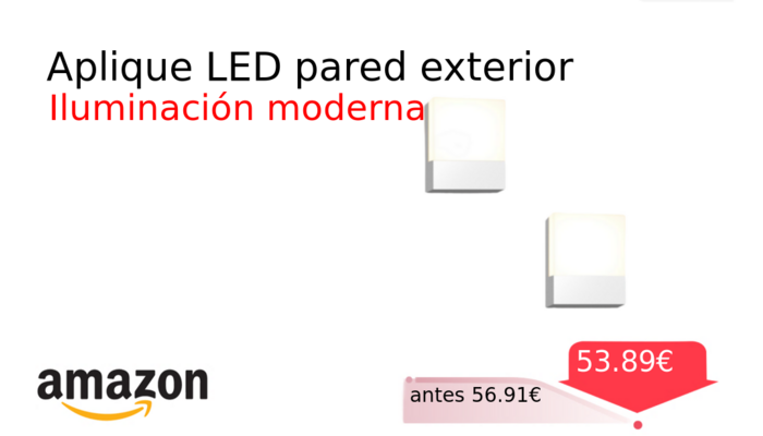 Aplique LED pared exterior