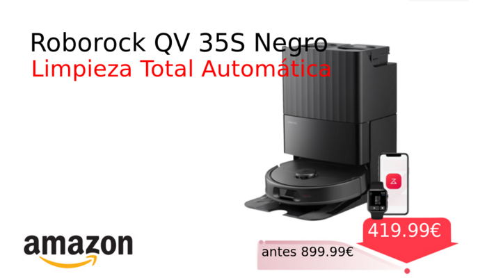 Roborock QV 35S Negro