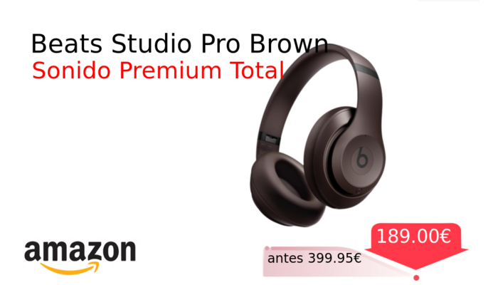 Beats Studio Pro Brown
