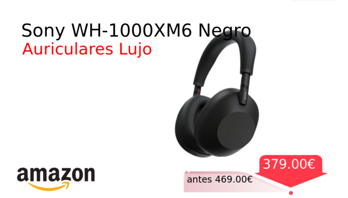 Sony WH-1000XM6 Negro