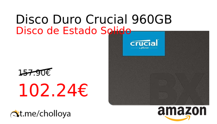 Disco Duro Crucial 960GB