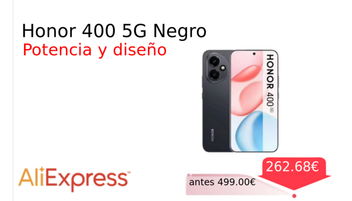 Honor 400 5G Negro