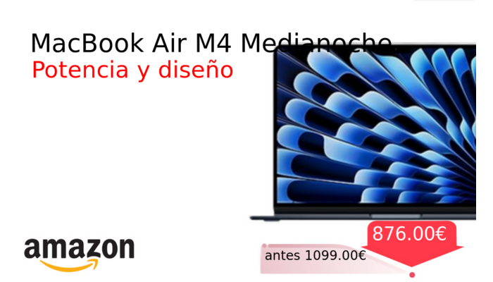 MacBook Air M4 Medianoche