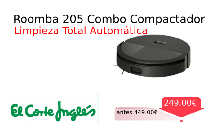 Roomba 205 Combo Compactador