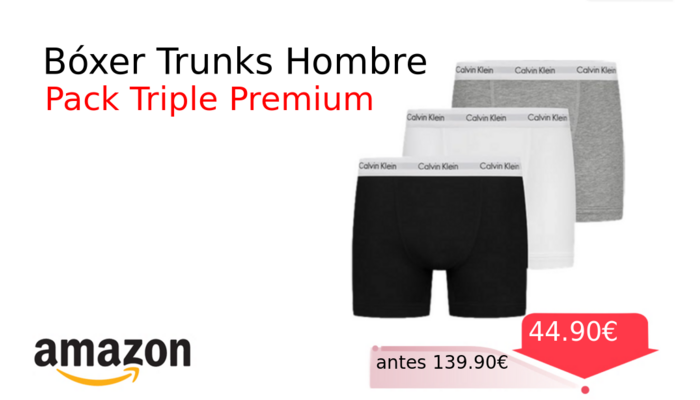 Bóxer Trunks Hombre