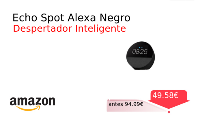 Echo Spot Alexa Negro